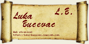 Luka Bučevac vizit kartica